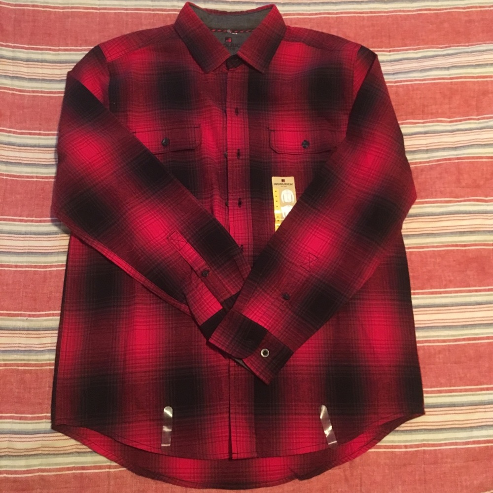 NWOT Woolrich Ultimate Flannel I️n Campfire Red